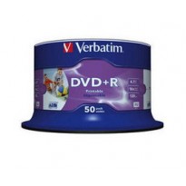 SCATOLA 50 DVD+R 4.7GB / 120 STAMPABILE WIDE PRINT NO ID NR. SPINDLE 43512