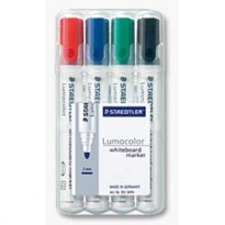 BUSTA 4 PENNARELLI LUMOCOLOR 351 STAEDTLER PER LAVAGNE CANCELLABILI 351WP4