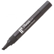 MARCATORE PERMANENTE W10 NERO P.SCALPELLO SHARPIE S0192654 - Conf da 12 pz.