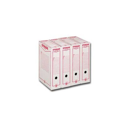 Scatola archivio STORAGE (1601) A4 85x315x223mm REXEL 00160100 - Conf da 32 pz.