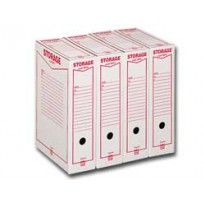 Scatola archivio STORAGE (1601) A4 85x315x223mm REXEL 00160100 - Conf da 32 pz.