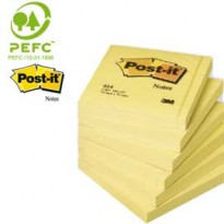 BLOCCO 100fg Post-it  Giallo Canary 76x76mm 654 7100290160 - Conf da 12 pz.