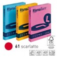 Carta RISMALUCE 140gr A4 200fg rosso scarlatto 61 FAVINI A65C204