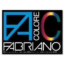 BLOCCO FACOLORE (24X33CM) 25FG 220GR 5 COLORI FABRIANO 65251524 - Conf da 5 pz.