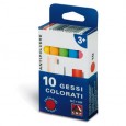 SCATOLA 10 GESSETTI TONDI COLORATI Primo 014GC10R - Conf da 10 pz.