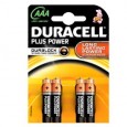 BLISTER 4 PILE DURACELL PLUS (MN2400) AAA - MINISTILO DURMN2400LLX