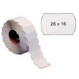 Rotolo 1000 etichette 26x16mm bianche rimovibili a onda Markin 3502616RIM - Conf da 16 pz.