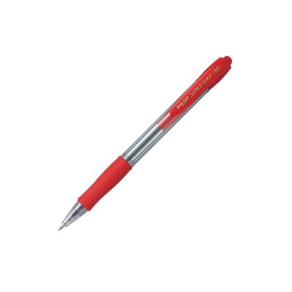 PENNA SFERA SCATTO SUPER GRIP ROSSO MEDIO 1.0mm PILOT 001442 - Conf da 12 pz.