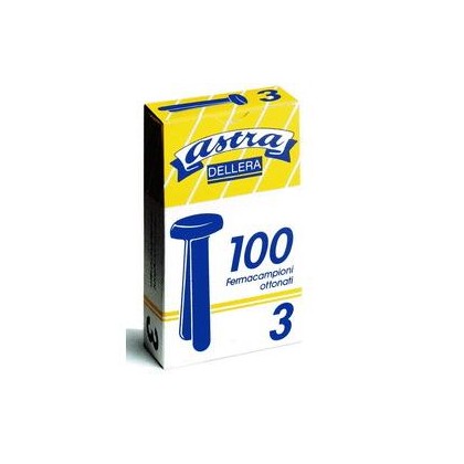 SCATOLA 100 FERMACAMPIONI N.7 31MM OTTONATI ASTRA FC7 - Conf da 10 pz.