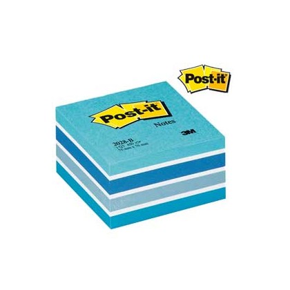 BLOCCO CUBO 450foglietti Post-it 76x76mm 2028-B PASTELLO BLU 7100172385