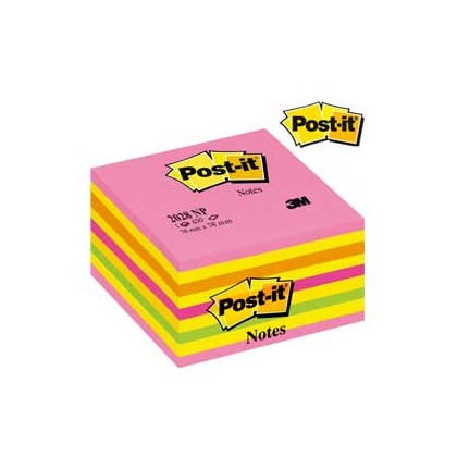 BLOCCO CUBO 450foglietti Post-it 76x76mm 2028-NP NEON ROSA 7100200378