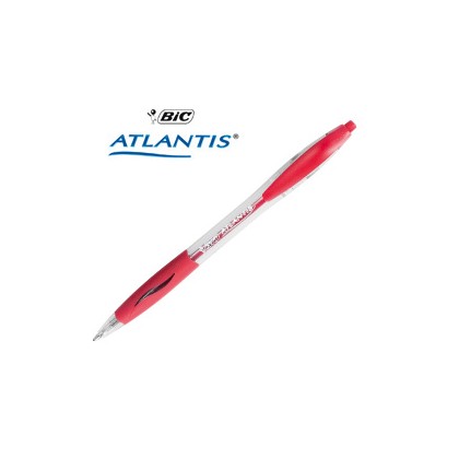 SCATOLA 12 PENNE SFERA SCATTO BIC ATLANTIS 1.0mm ROSSO 8871331