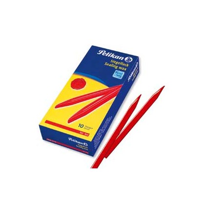 Ceralacca rossa 60/10 Pelikan 600g per pacchi - 10 stecche 361220