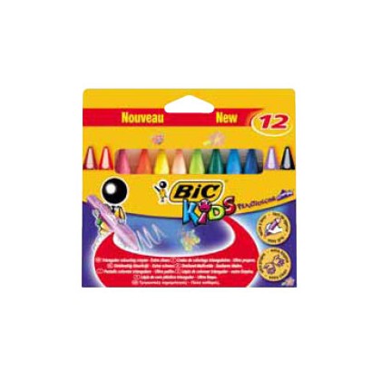 ASTUCCIO 12 PASTELLI KIDS PLASTIDECOR TRIANGLE BIC 8297732