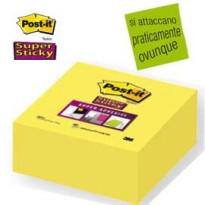 BLOCCO 350foglietti Post-it Super Sticky 2028-S 76x76mm GIALLO ORO 57524