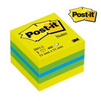 BLOCCO MINICUBO 400foglietti Post-it 51x51mm 2051-L GIALLO NEON 7100172394