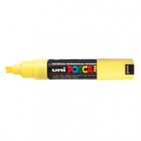 Marcatore UNI POSCA PC8K p.scalpello 8mm giallo UNI MITSUBISHI PC8KG