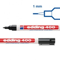 Marcatore permanente EDDING 400 punta conica nero E-400 001 - Conf da 10 pz.