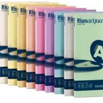 Carta RISMACQUA SMALL A4 90gr 100fg rosa 10 FAVINI A69S144