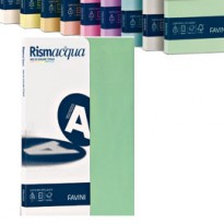 Carta RISMACQUA SMALL A4 200gr 50fg mix 5 colori FAVINI A69X524