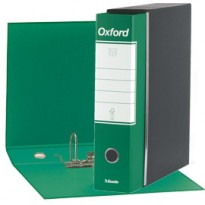 Registratore OXFORD G85 verde dorso 8cm f.to protocollo ESSELTE 390785180 - Conf da 6 pz.