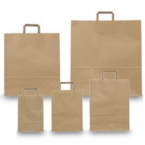 BLISTER 25 SHOPPERS 26X11X35CM AVANA NEUTRO PIATTINA 031304