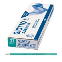 Pastello Giotto Supermina monocolore acqua marina 21 23902100 - Conf da 12 pz.