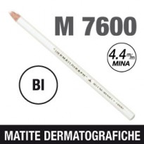 Matita dermotografica 7600 bianco UNI MITSUBISHI M 7600 BI - Conf da 12 pz.