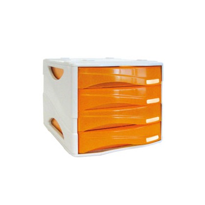 CASSETTIERA 4 CASS. SMILE ARANCIO TRASP. ARDA TR15P4PAR