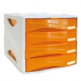 CASSETTIERA 4 CASS. SMILE ARANCIO TRASP. ARDA TR15P4PAR