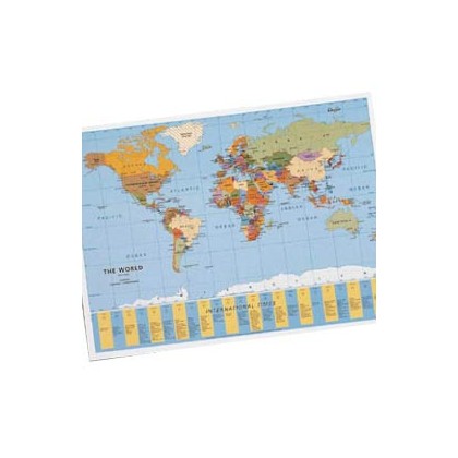 Sottomano GEOGRAPHIC Planisfero 40x53cm 45350 LAUFER 45350