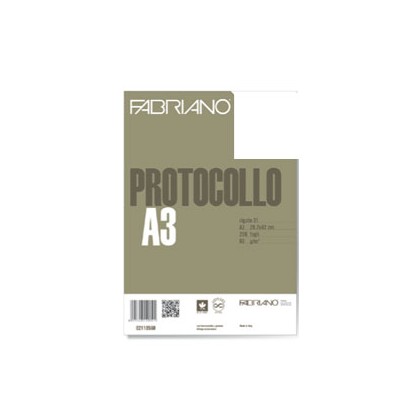 PROTOCOLLO A4 BIANCO 200FG 60GR FABRIANO 02010560