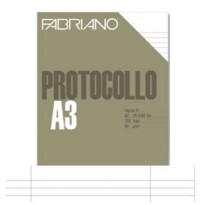 Protocollo uso bollo 200fg 60gr f.to A3 chiuso (21x29,7cm) Fabriano 02310560