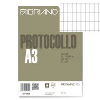 Protocollo commerciale 200fg 60gr f.to A3 chiuso (21x29,7cm) Fabriano 02910560