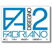 ALBUM P.M. FABRIANO2 (24X33CM) 10FG 110GR QUADRETTO 5MM 04204311 - Conf da 10 pz.