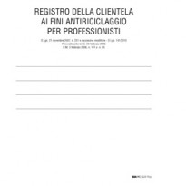 REGISTRO ANTIRICICLAGGIO PER PROFESSIONISTI 31X24CM 46fg E2174 EDIPRO E2174