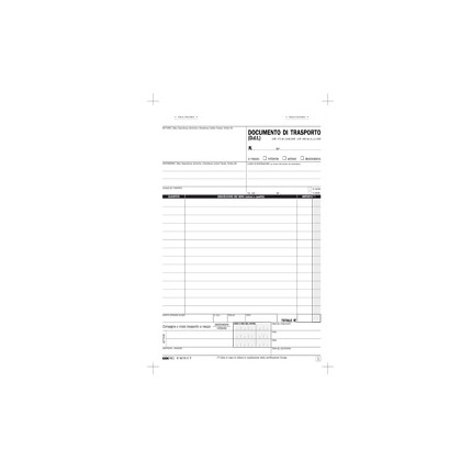 BLOCCO DDT 29.7X22CM 33fg 3 copie AUTORIC. E5219CT E5219CT