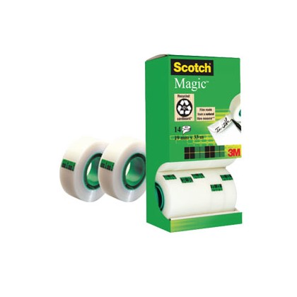 MULTI-PACK 12+2 ROTOLI SFUSI DI NASTRO Scotch 810 PERM. 19MMX33MT 9252