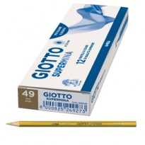 Pastello Giotto Supermina monocolore oro 49 23904900 - Conf da 12 pz.