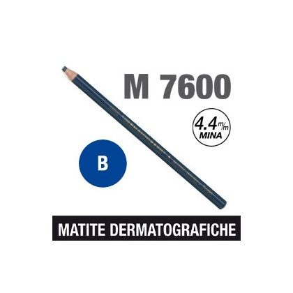 Matita dermotografica 7600 blu UNI MITSUBISHI M 7600 B - Conf da 12 pz.