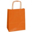 25 SHOPPERS CARTA KRAFT 36x12x41cm TWISTED arancio 073908