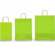 25 SHOPPERS CARTA KRAFT 45X15X50CM TWISTED verde mela 047534