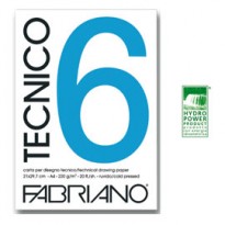 BLOCCO TECNICO 6 25x35cm 20fg 220gr ruvido FABRIANO 09702535