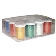 12 FLACONI GLITTER DA 25ML 5 COLORI ASSORTITI 05330 CWR 05330