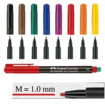 BUSTA 8 COLORI PENNARELLO MULTIMARK 1,0mm MEDIO FABER-CASTELL 152509