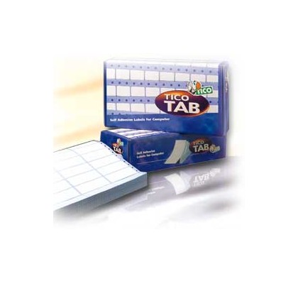 Scatola 4000 etichette adesive TAB1-0723 72x36,2mm corsia singola Tico TAB1-0723