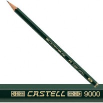 MATITA GRAFITE CASTELL 9000 2B esagonale FABER CASTELL 119002 - Conf da 12 pz.