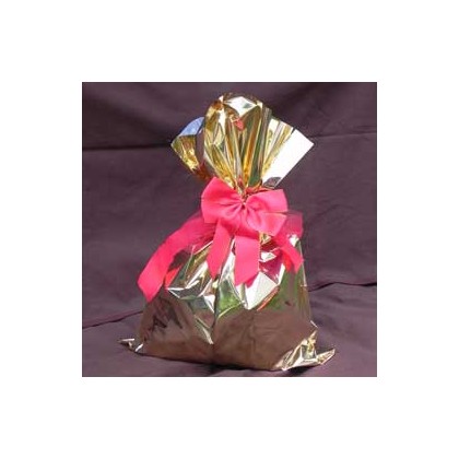 50 BUSTE REGALO IN PPL METAL LUCIDO 25x40cm ORO senza patella adesiva U-814ARR 10 24X40