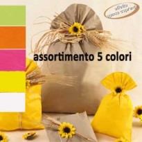 100 BUSTE REGALO IN PPL PERLA MAT 35x50cm assortimento 5 colori UD805PRR 35X50