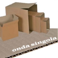 SCATOLA CARTONE PER IMBALLO AVANA ONDA singola P304xL215xH273mm 143432 - Conf da 25 pz.